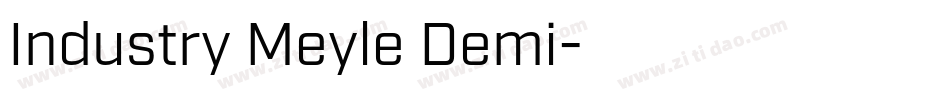 Industry Meyle Demi字体转换